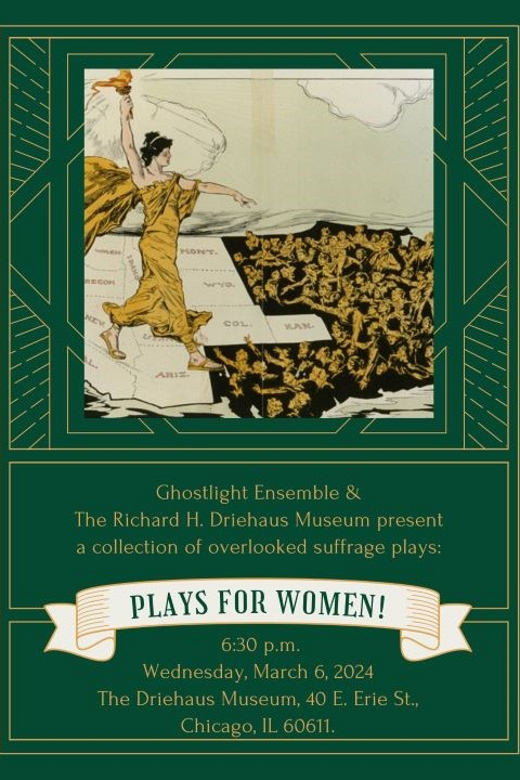 Plays for Women!: A collection of overlooked suffrage plays show poster