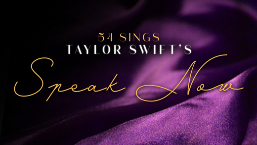 54 SINGS Taylor Swift's SPEAK NOW show poster