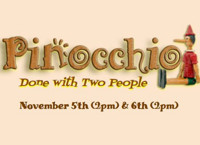 Pinocchio, Done with Two People show poster
