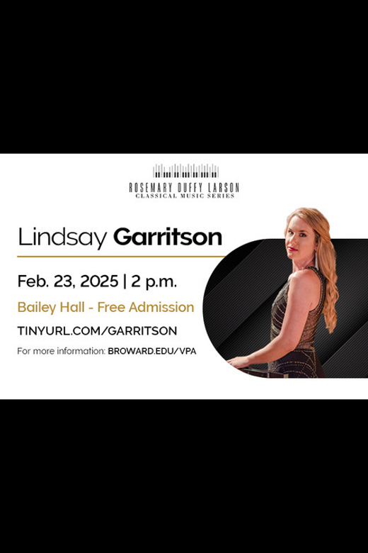 Rosemary Duffy Larson Classical Series Presents Lindsay Garritson