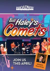Bill Haley's Comets with opening act comedian Dave Konig show poster