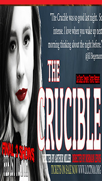 Arthur Miller's THE CRUCIBLE show poster