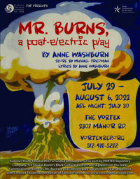 Mr. Burns, a post-electric play show poster