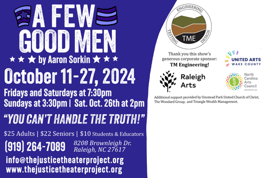 A FEW GOOD MEN show poster