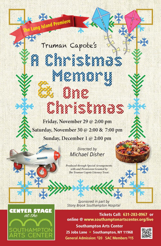 Truman Capote's A Christmas Memory show poster