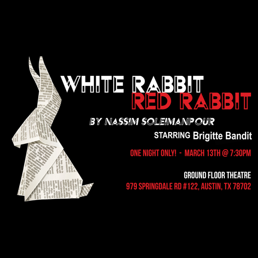 White Rabbit Red Rabbit show poster