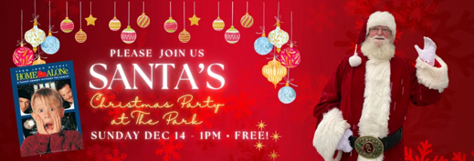 ANNUAL SANTA PARTY with Home Alone movie – Sun Dec 14, 1pm