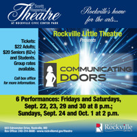 Rockville Little Theatre presents Communicating Doors