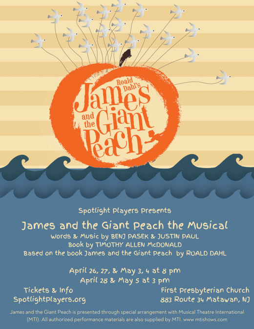 James and the Giant Peach show poster