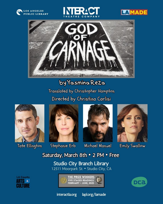 GOD OF CARNAGE by Yasmina Reza in Los Angeles