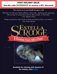 Estella Scrooge show poster