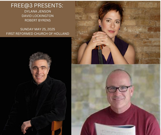Free@3 Presents: Dylana Jenson, David Lockington, Robert Byrens