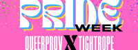 QueerProv x Tightrope Impro Theatre PRIDE WEEK show poster