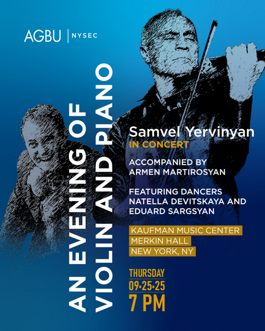 An Evening of Violin & Piano: Samvel Yervinyan in Concert