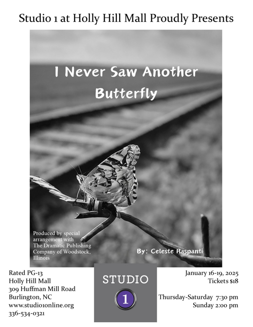 I Never Saw Another Butterfly show poster