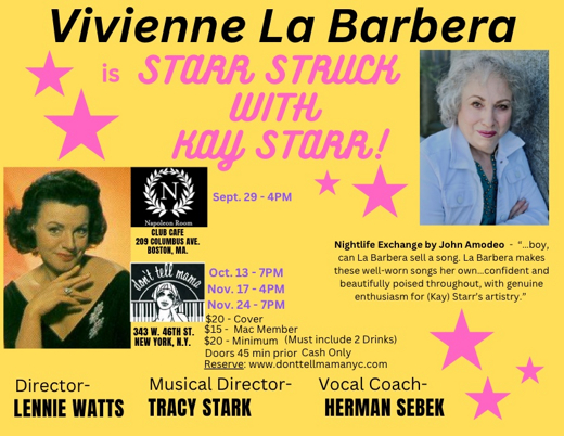 Starr Struck with Kay Starr!! in Off-Off-Broadway