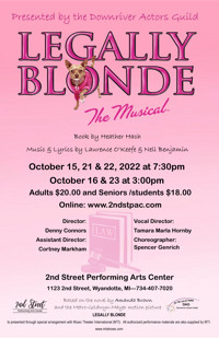 Legally Blonde the musical in Michigan