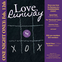 Love, Runway - a fundraising event show poster