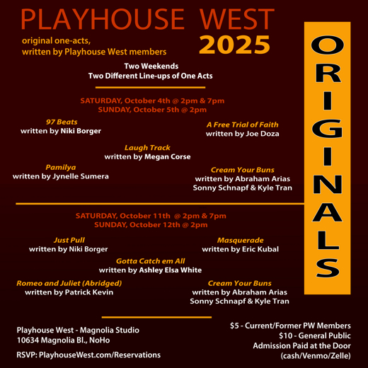 2025 Playhouse West Originals