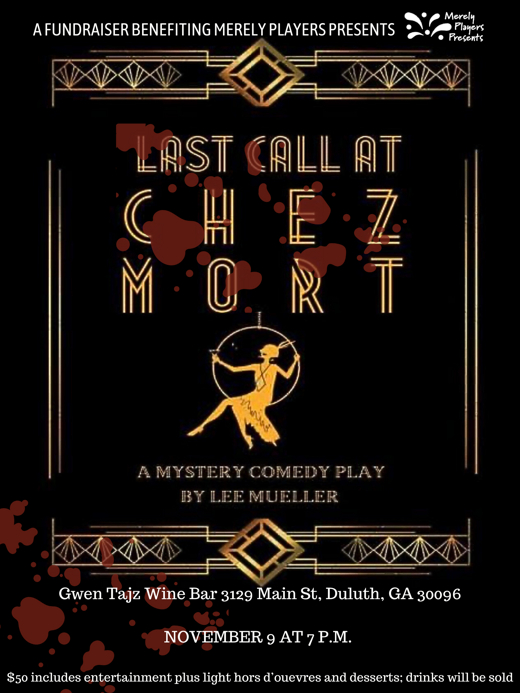 Last Call at Chez Mort show poster