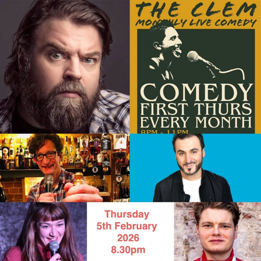Comedy at The Clem Limehouse Glenn Wool , Patrick Monahan , Donatas Staneika , Sarah Evans and more show poster