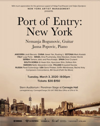 Port of Entry: New York at Carnegie HAll