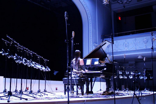 Vicky Chow Performs Surface Image by Tristan Perich