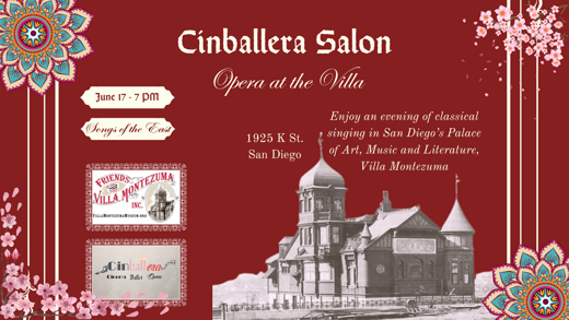 June Cinballera Salon - Songs of the East in San Diego