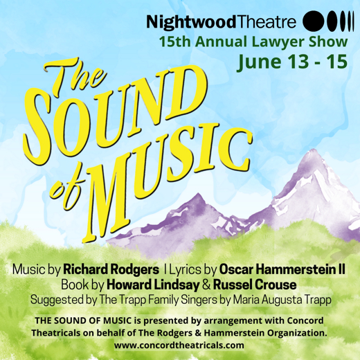 Nightwood Theatre's 2024 Lawyer Show: The Sound of Music show poster