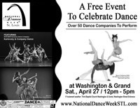 National Dance Week, St. Louis show poster