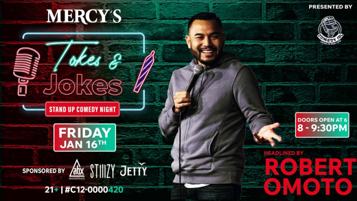 Tokes and Jokes: Stand Up Comedy Night Friday