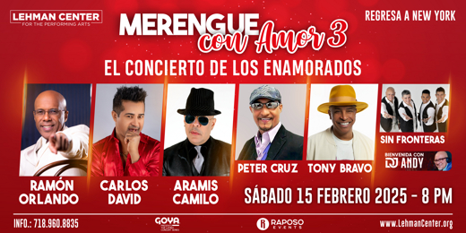 MERENGUE CON AMOR 3 show poster
