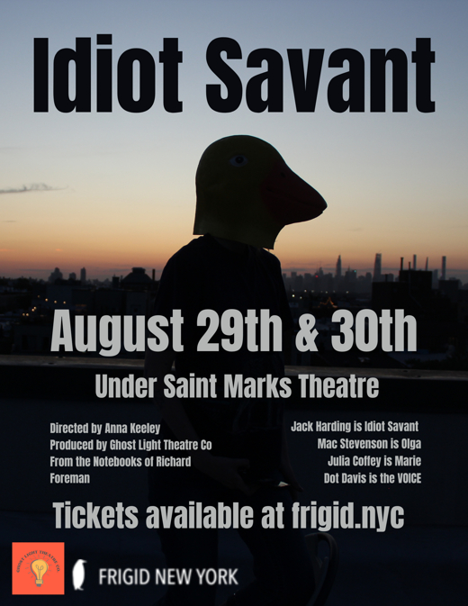 Idiot Savant show poster