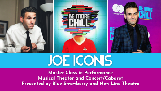 Joe Iconis Master Class in Performance for Musical Theater and Concert/Cabaret show poster