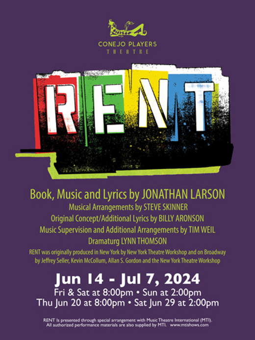 RENT show poster