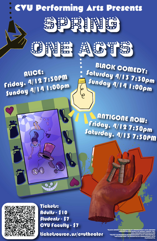 CVU ONE ACTS show poster