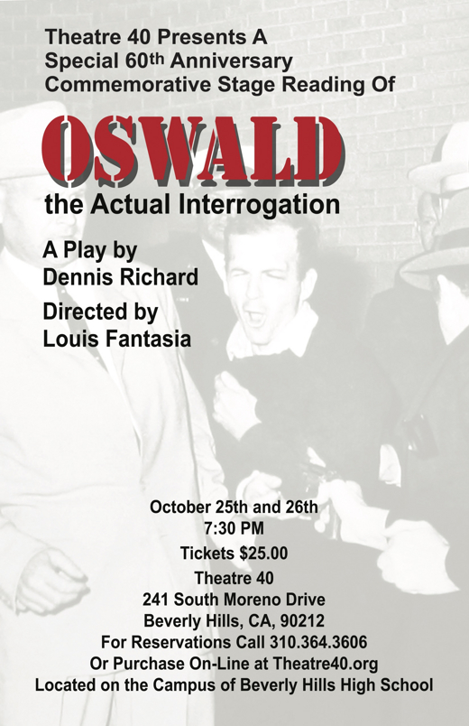 Oswald: the Actual Interrogation show poster