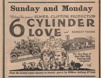 “Six Cylinder Love”, a 1920 comedy by William Anthony McGuire.