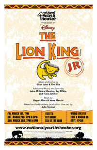 Lion King Junior show poster
