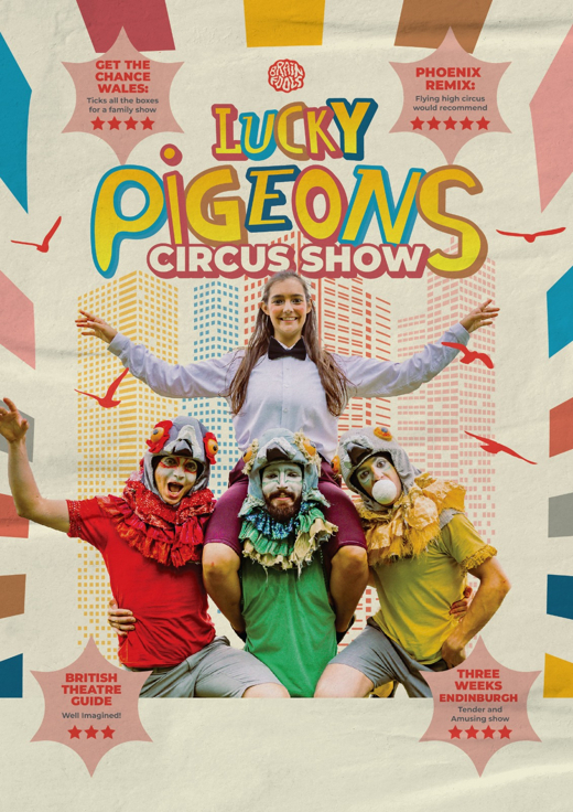 Lucky Pigeons show poster