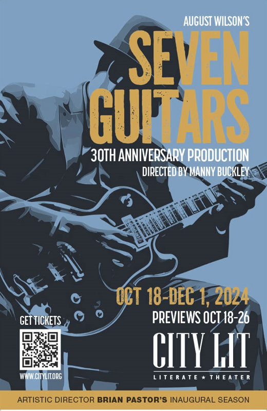 Seven Guitars show poster