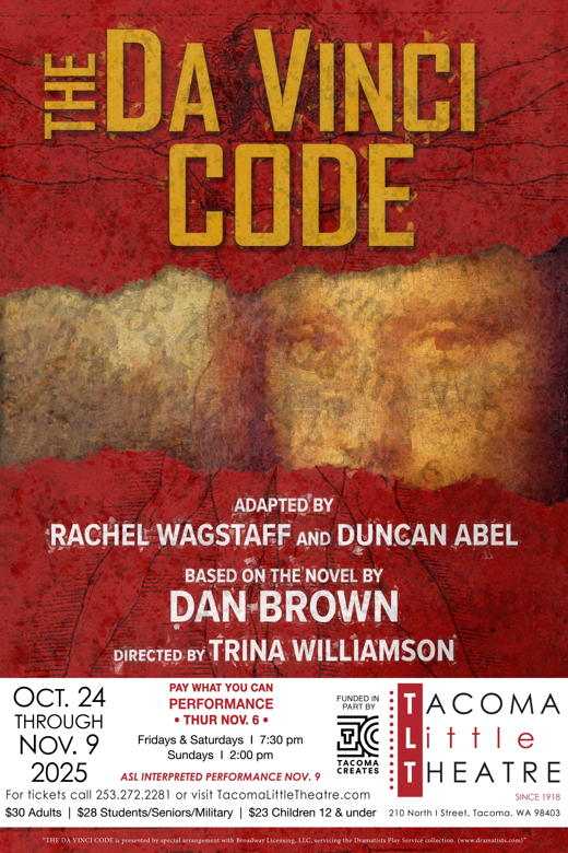 THE DA VINCI CODE at Tacoma Little Theatre