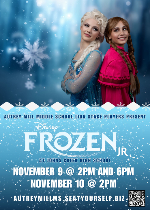 Frozen Jr. in Broadway Logo