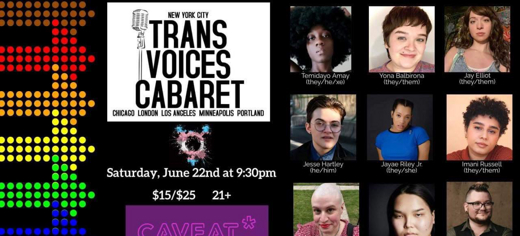 Trans Voices Cabaret's Pride Show show poster