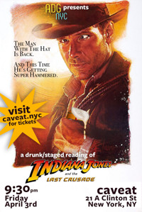 A Drinking Game NYC presents INDIANA JONES & THE LAST CRUSADE show poster