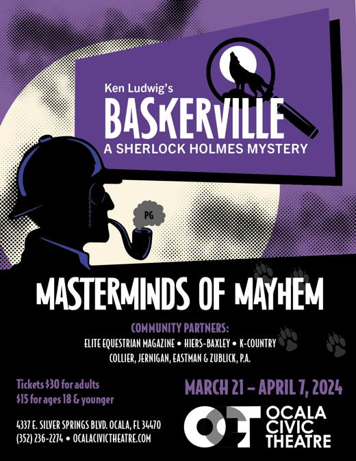 Ken Ludwig's Baskerville show poster