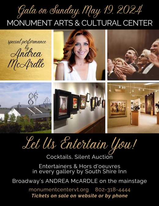 Andrea McArdle Comes to Monument Arts & Cultural Center show poster
