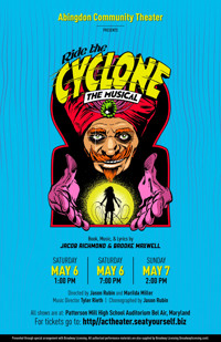 RIDE THE CYCLONE show poster