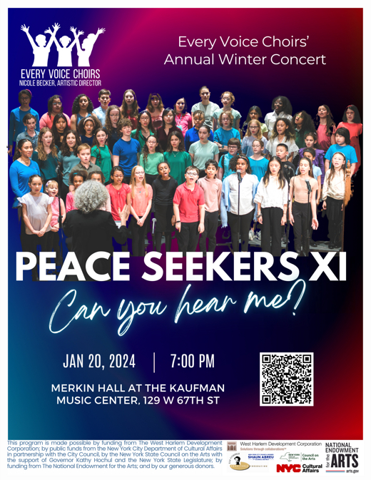 Every Voice Choirs- Annual Winter Concert- Peace Seekers XI show poster