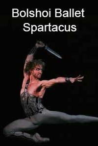Bolshoi Ballet - Spartacus show poster
